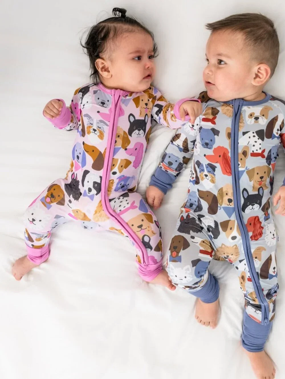 Little Sleepies Pink Puppy Parade Zippy 18-24 Months